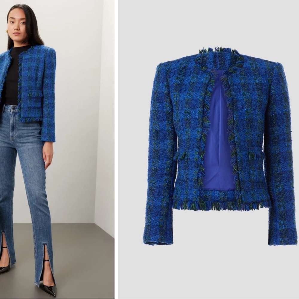 L’Agence blue green Angelina Blazer size 6